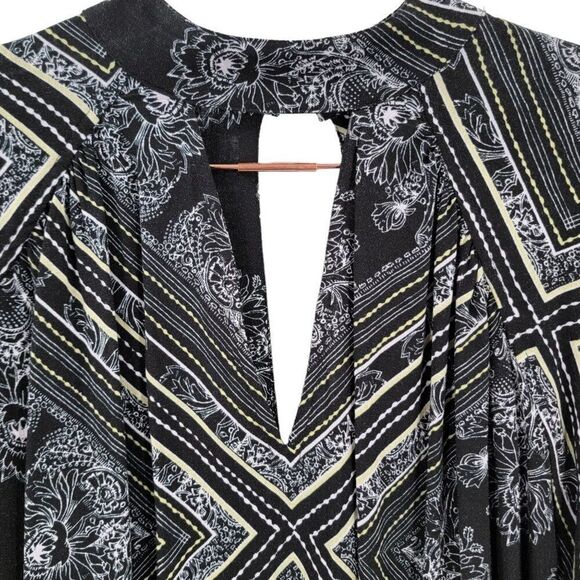 Free People Walking On A Dream Tunic Cutout Flowy Oversized Top Mini Dress XS - Picture 4 of 7